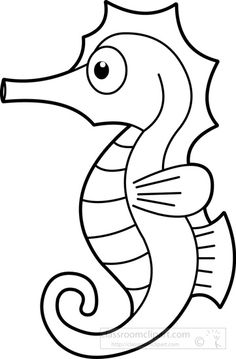 Clip art seahorse 2 clipartcow