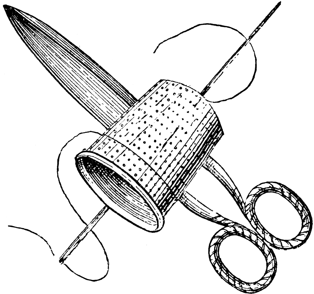 People Sewing Clipart Borders