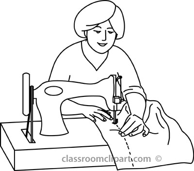 sew clipart black and white - Clip Art Library