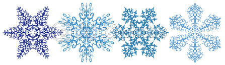 Snowflakes clipart stock vector yanaumi 6