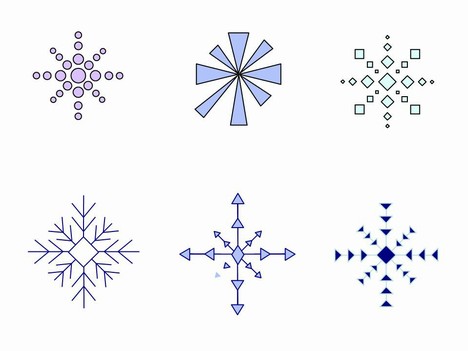 Snowflakes clip art 2