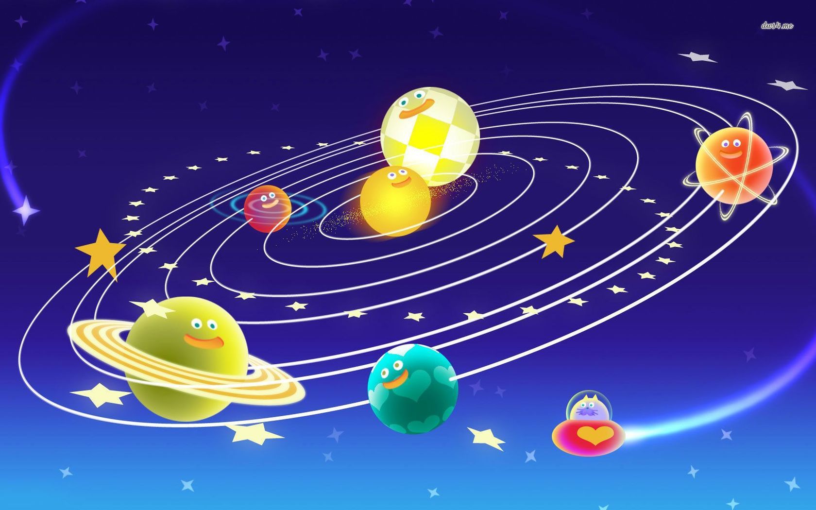 Solar System Desktop Animated Background