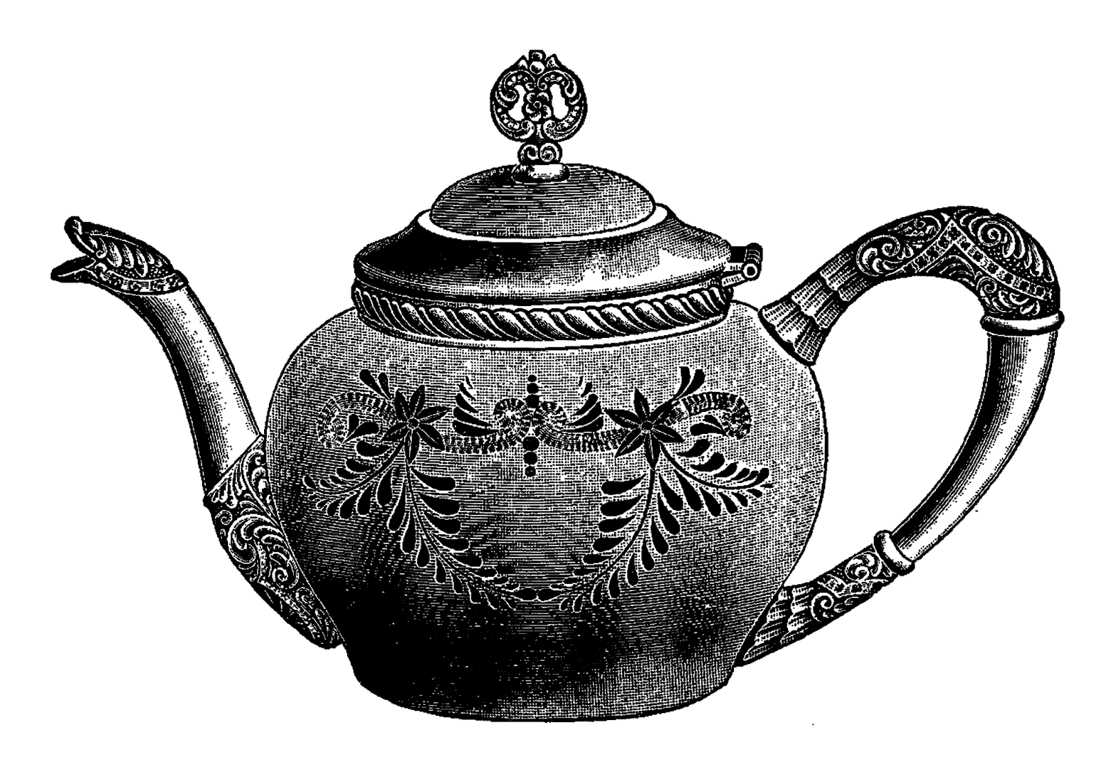Free tea in a teapot high resolution clip art all free picture