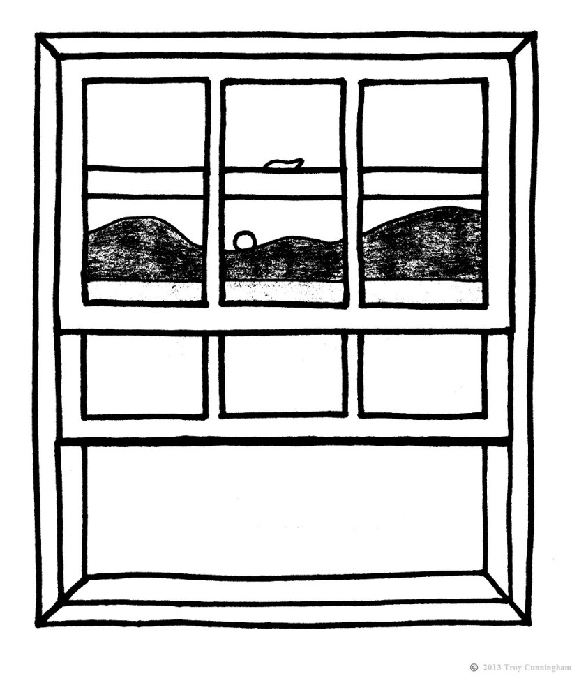 window pane clipart black and white