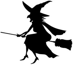 0 ideas about witch silhouette on halloween clip art