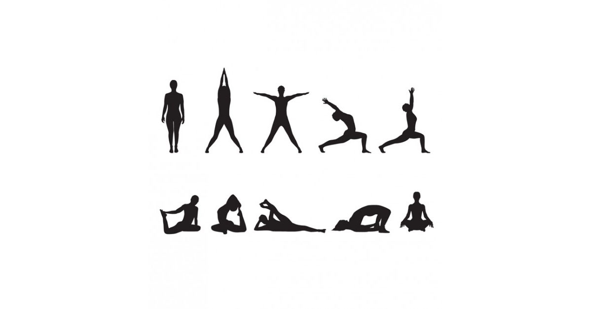 Yoga clip art black and white yoga