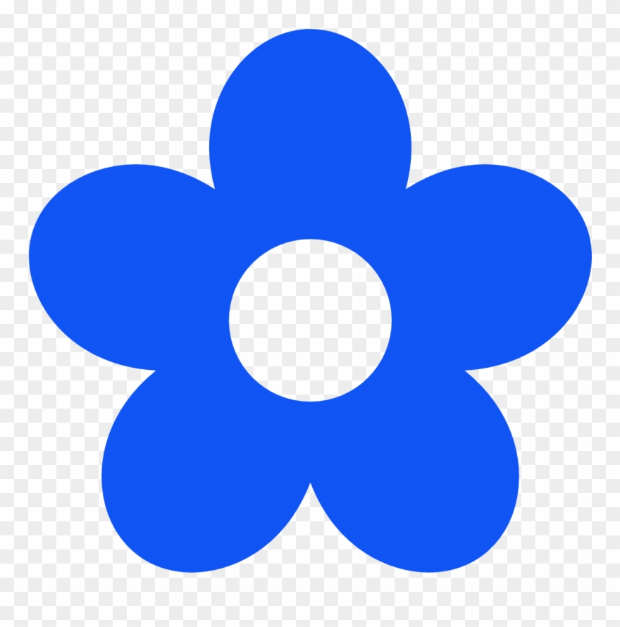 blue flower clipart - Clip Art Library