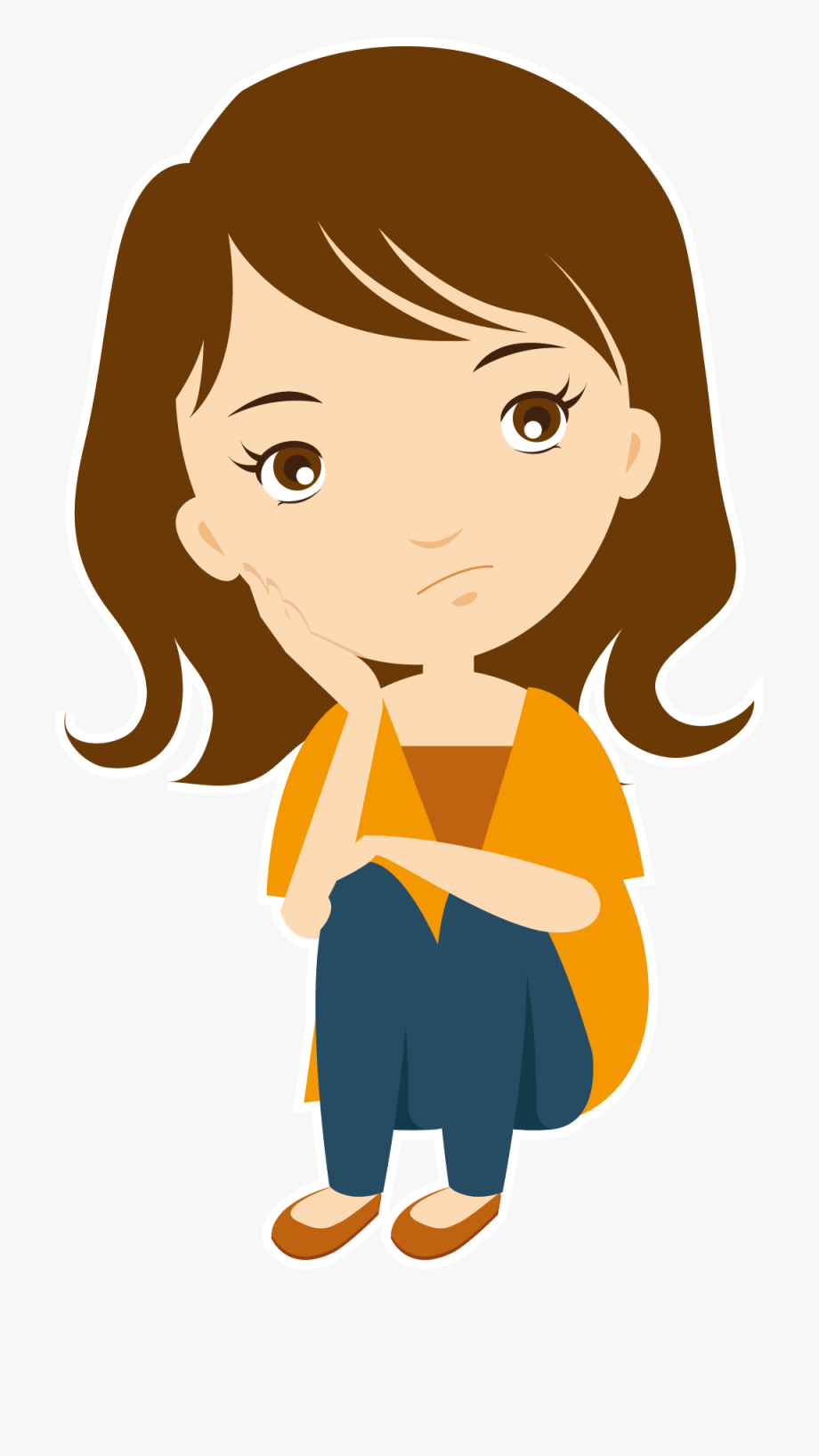 Girl Thinking Clipart Free Clip Art Images Image 1489 - vrogue.co