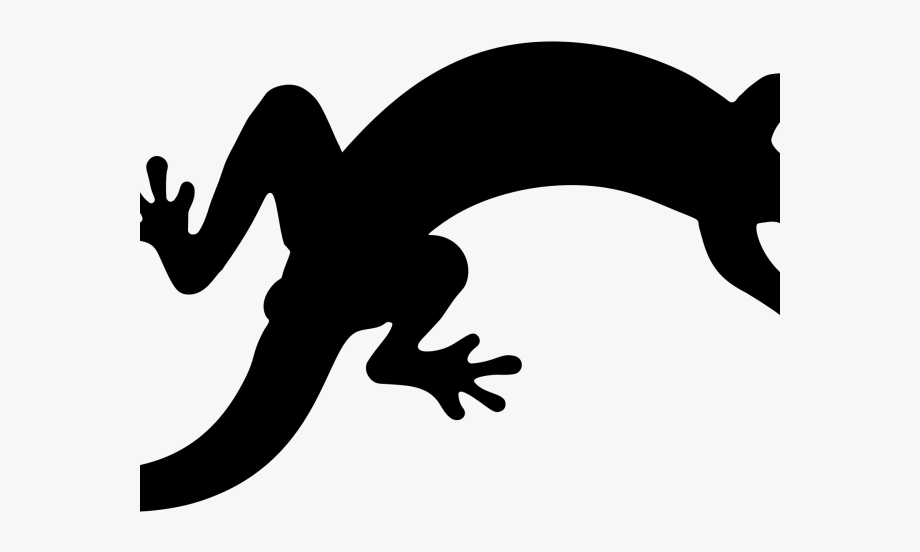 gecko silhouette cliparts