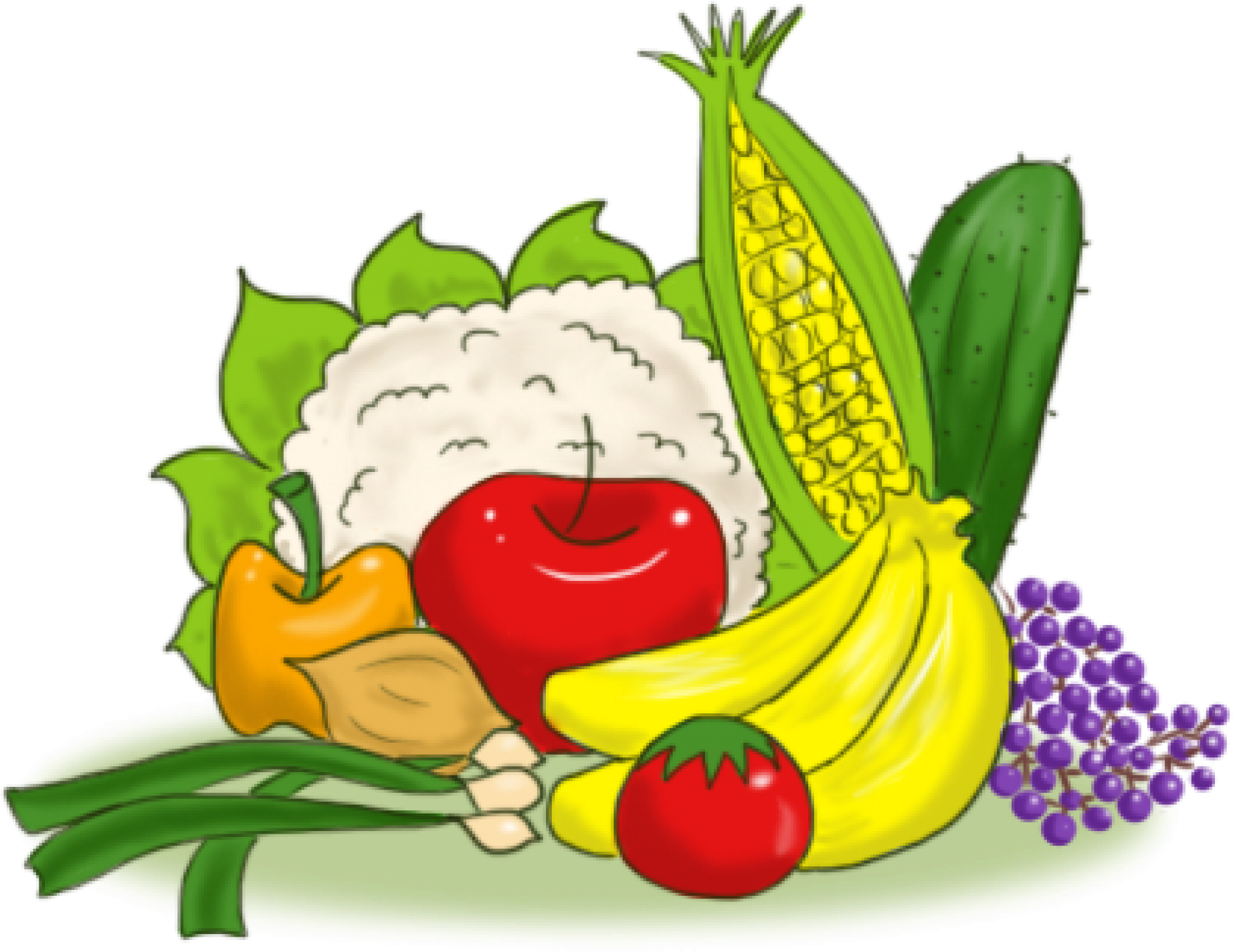Healthy Food Cartoon Images : Healthy Cartoon Diet Vector Eat Fruit ...