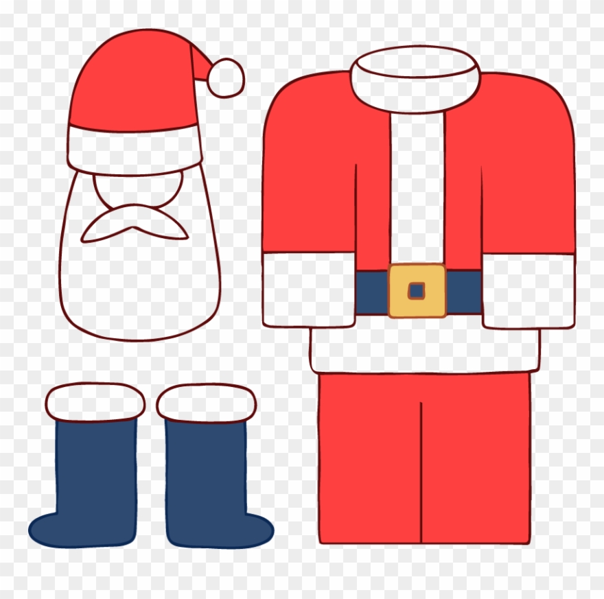 Printable Santa Suit Template - Printable World Holiday