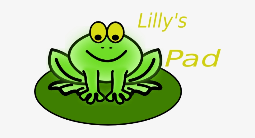 how to draw a frog on a lily pad