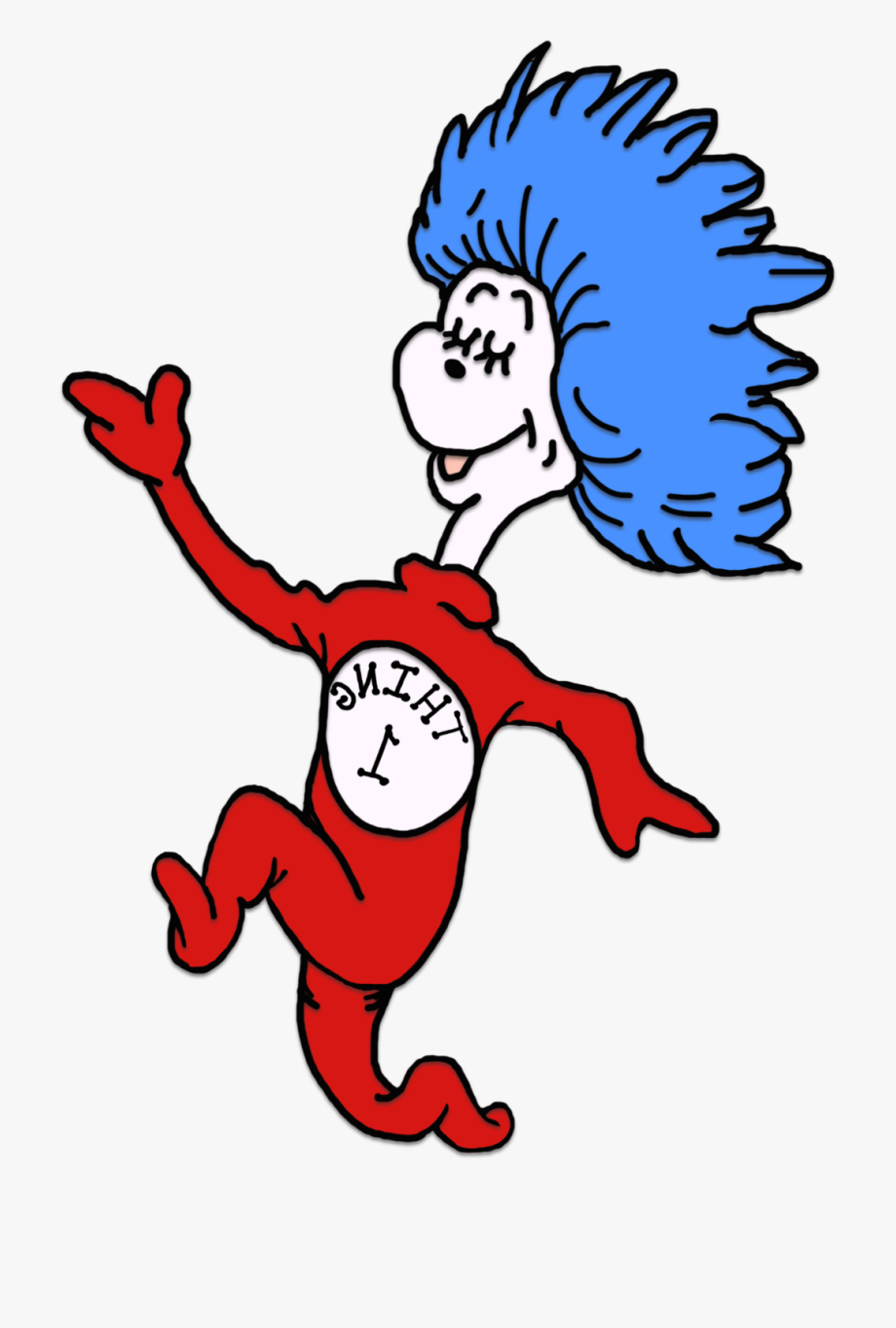 dr seuss character thing one - Clip Art Library
