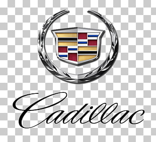 Cadillac logo with crest and wreath on transparent background