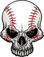 baseball skull cliparts