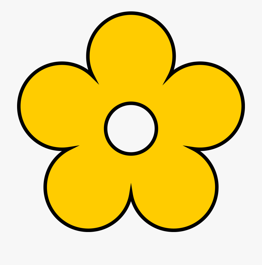 yellow cartoon flowers