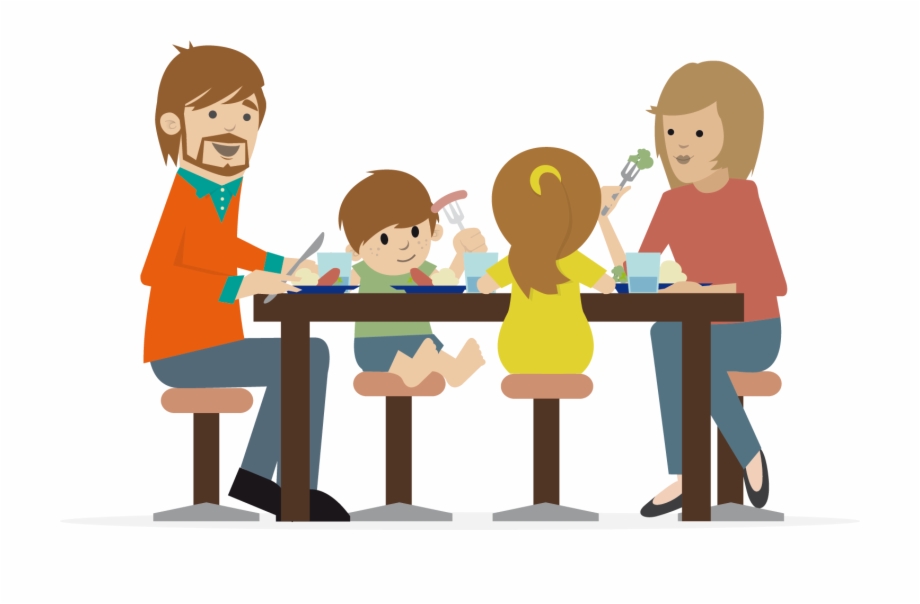 parents and children together clipart