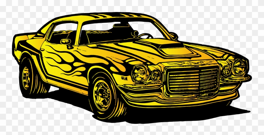 yellow mustang cliparts
