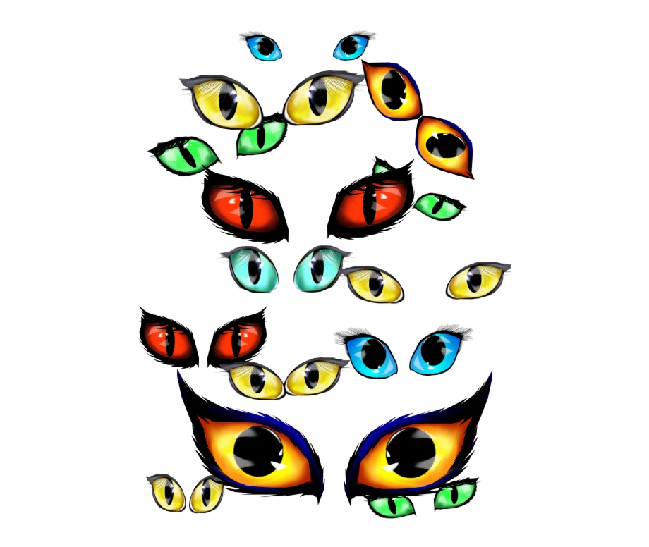 spooky eyes clip art
