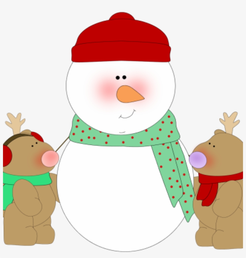 snowman reindeer cliparts