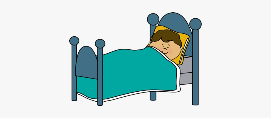clipart sleeping in bed