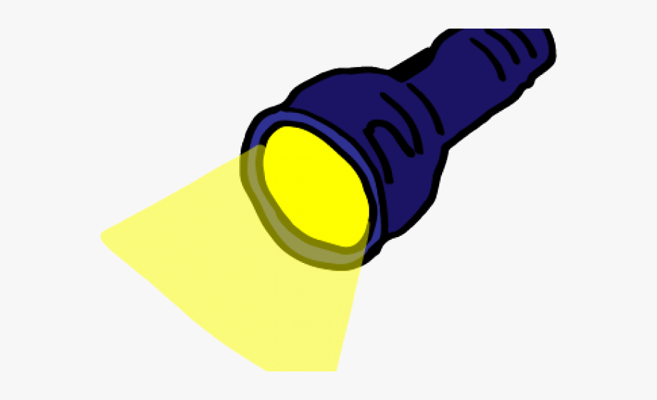 flashlight shining clipart