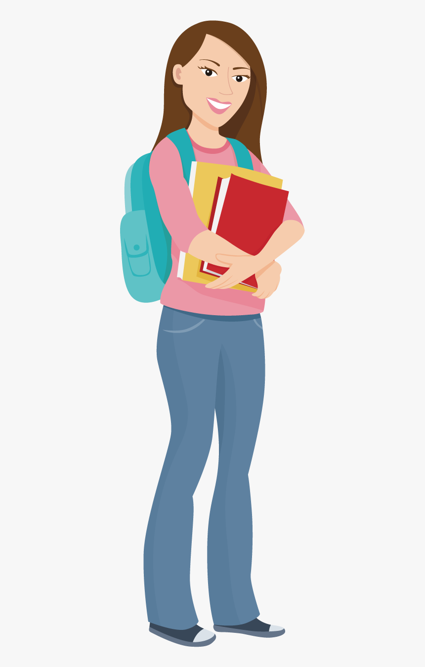 College student animation png