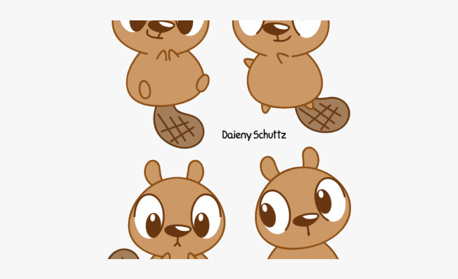 cute beaver cliparts