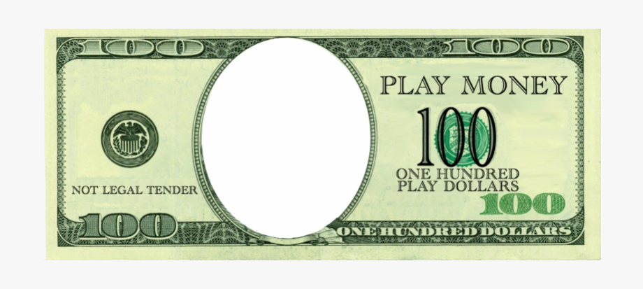 100 dollar bill with no face - Clip Art Library