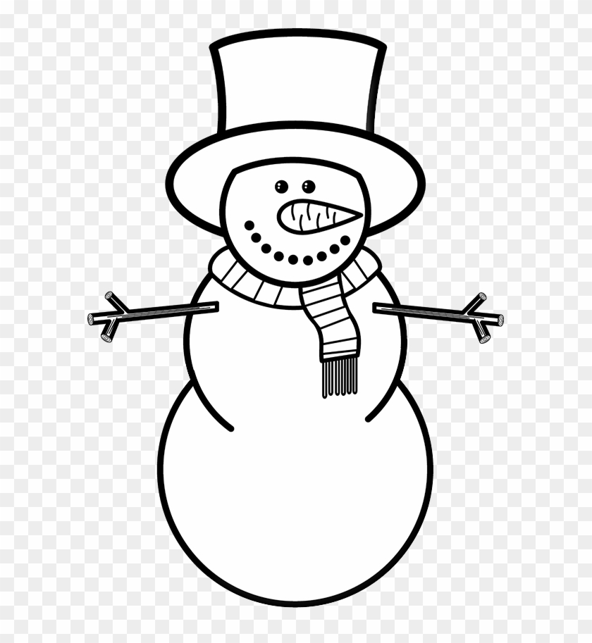 blank snowman clip art black and white