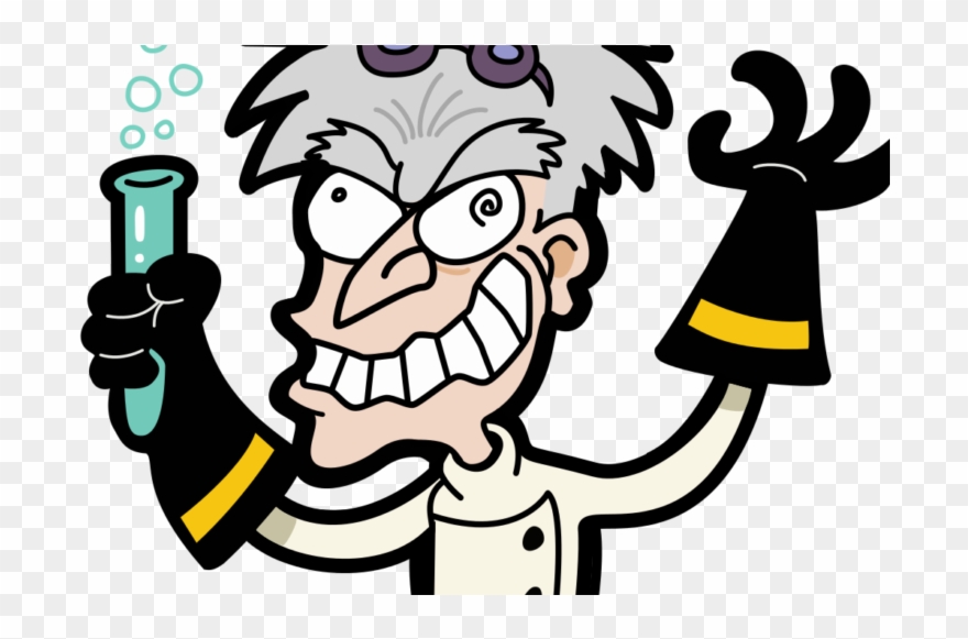 Acne Teatment At Home - Mad Scientist Clipart 