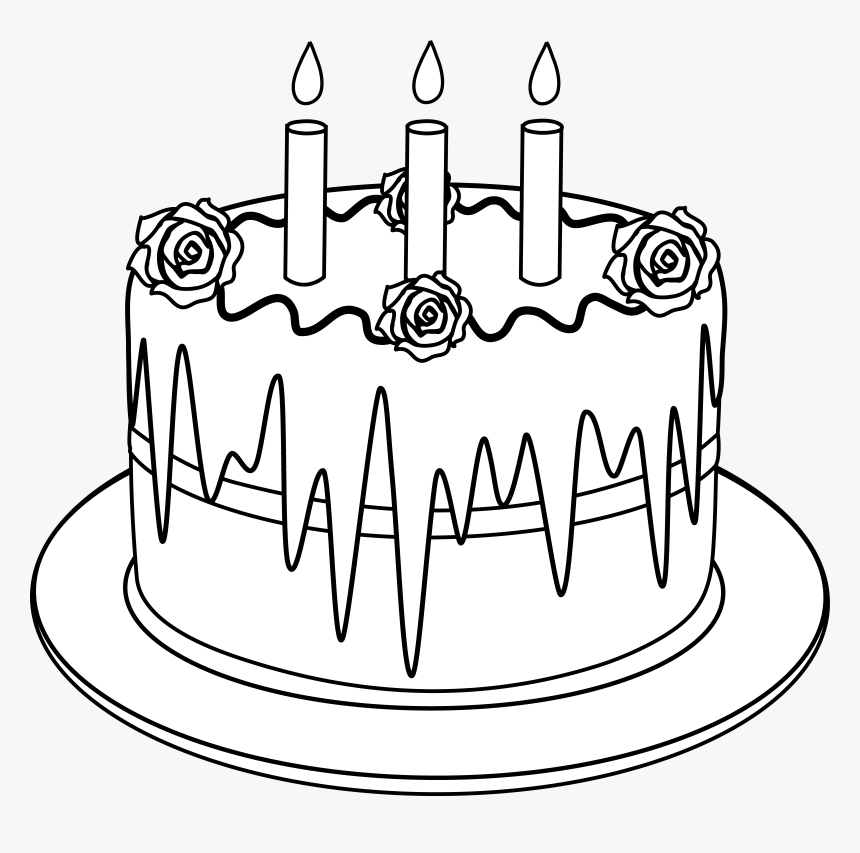 Birthday Cake Clipart Black And White Free - Free Birthday Cake Clip ...