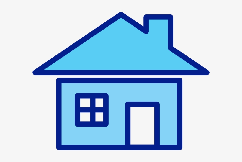 house blue cliparts