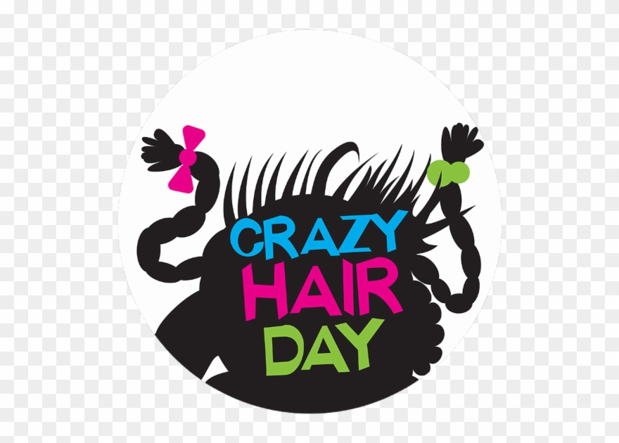 Funky Clipart Crazy Hair - Crazy Hair And Hat Day Transparent PNG - 640x480  - Free Download on NicePNG