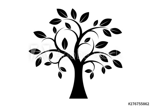 simple tree cliparts
