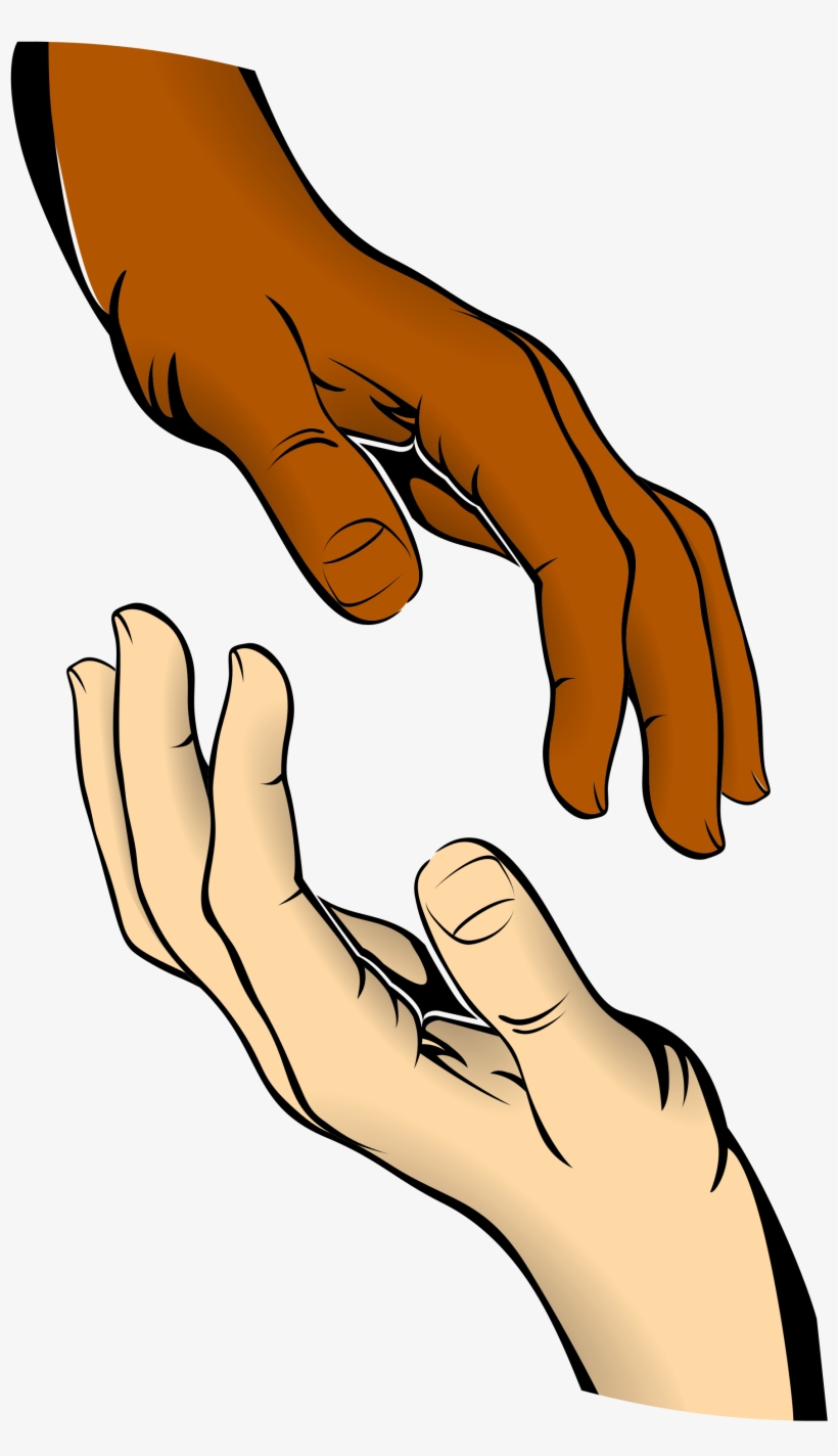 reaching out hand clipart kids