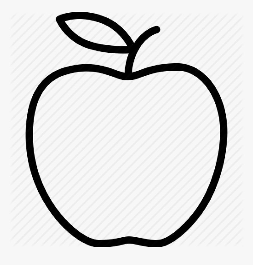 wok clipart black and white apple