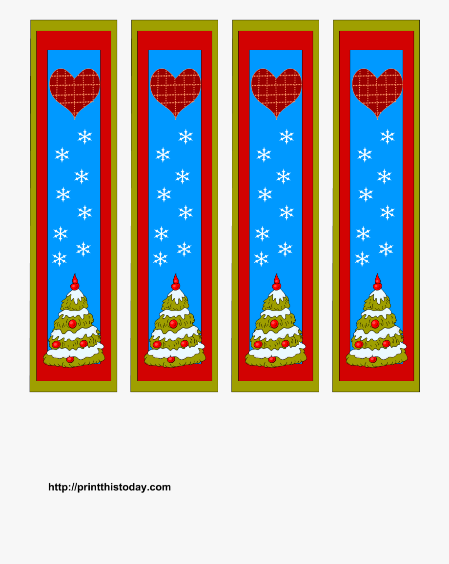 christmas bookmark cliparts