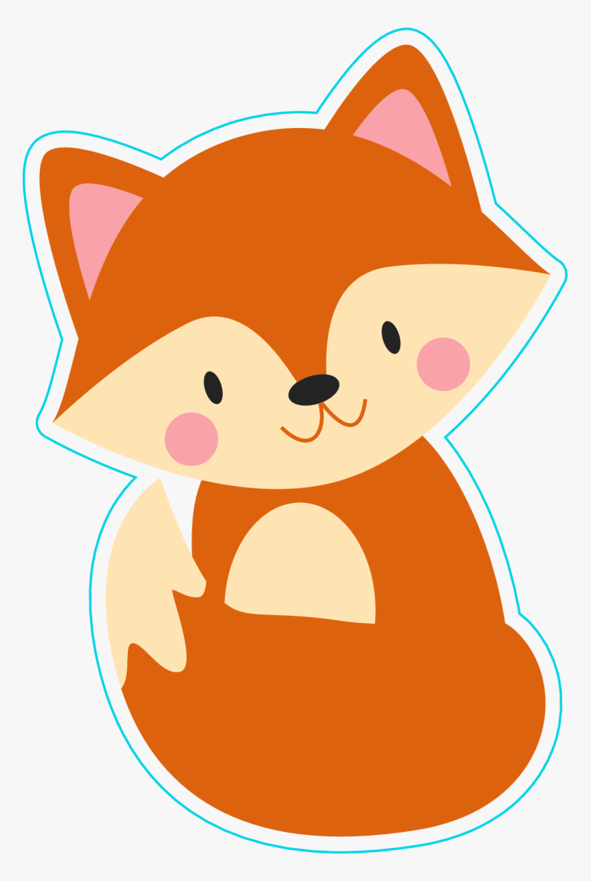 cute fox cartoon - Clip Art Library
