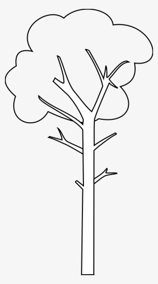black and white tree clipart