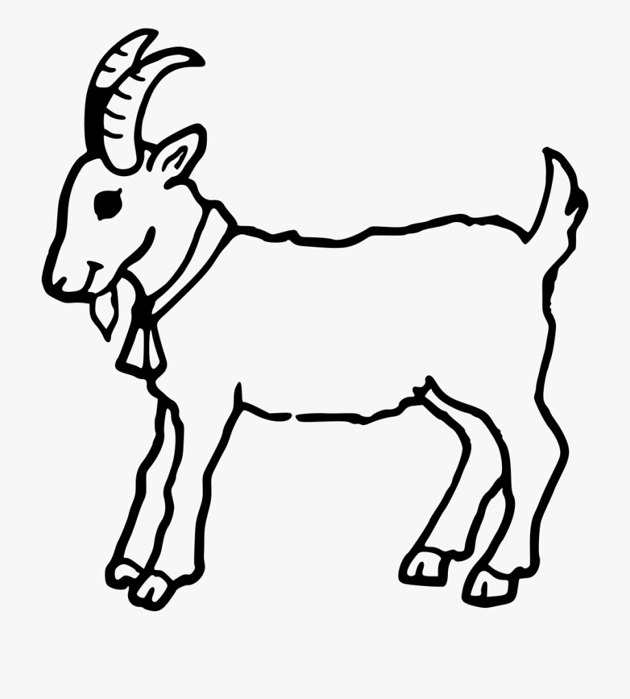 Goat Clip Art Black And White