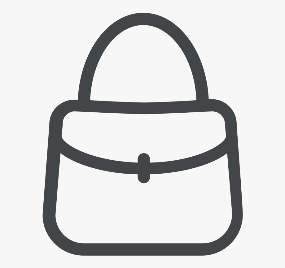 Clip Art Black And White Purse Bag Black And White Vector Art Icons 