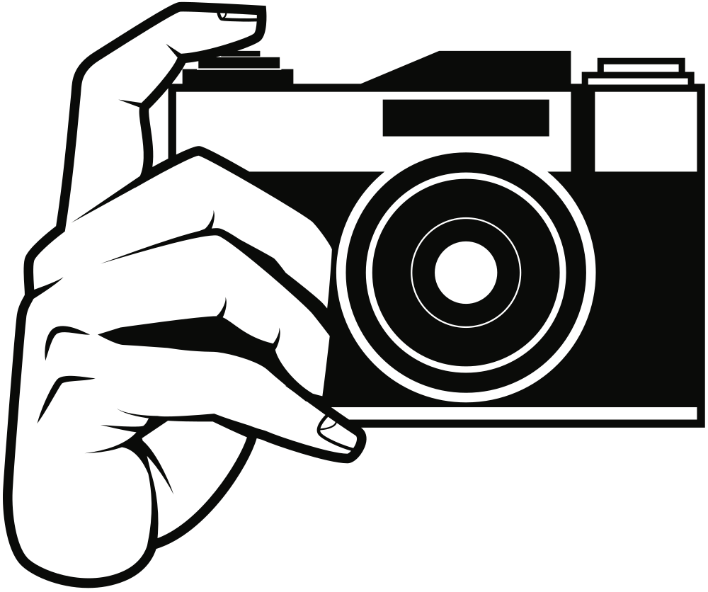 Camera Clipart Black And White Clip Art Library 