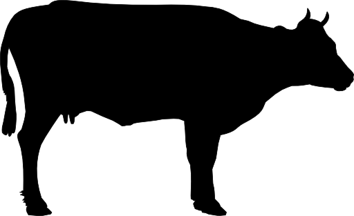 cow silhouette cliparts