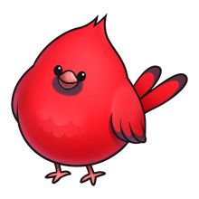 cute cardinal cliparts