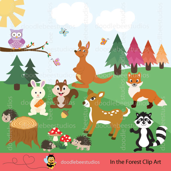 Explore the Beauty of Nature with Forest Animal Clipart