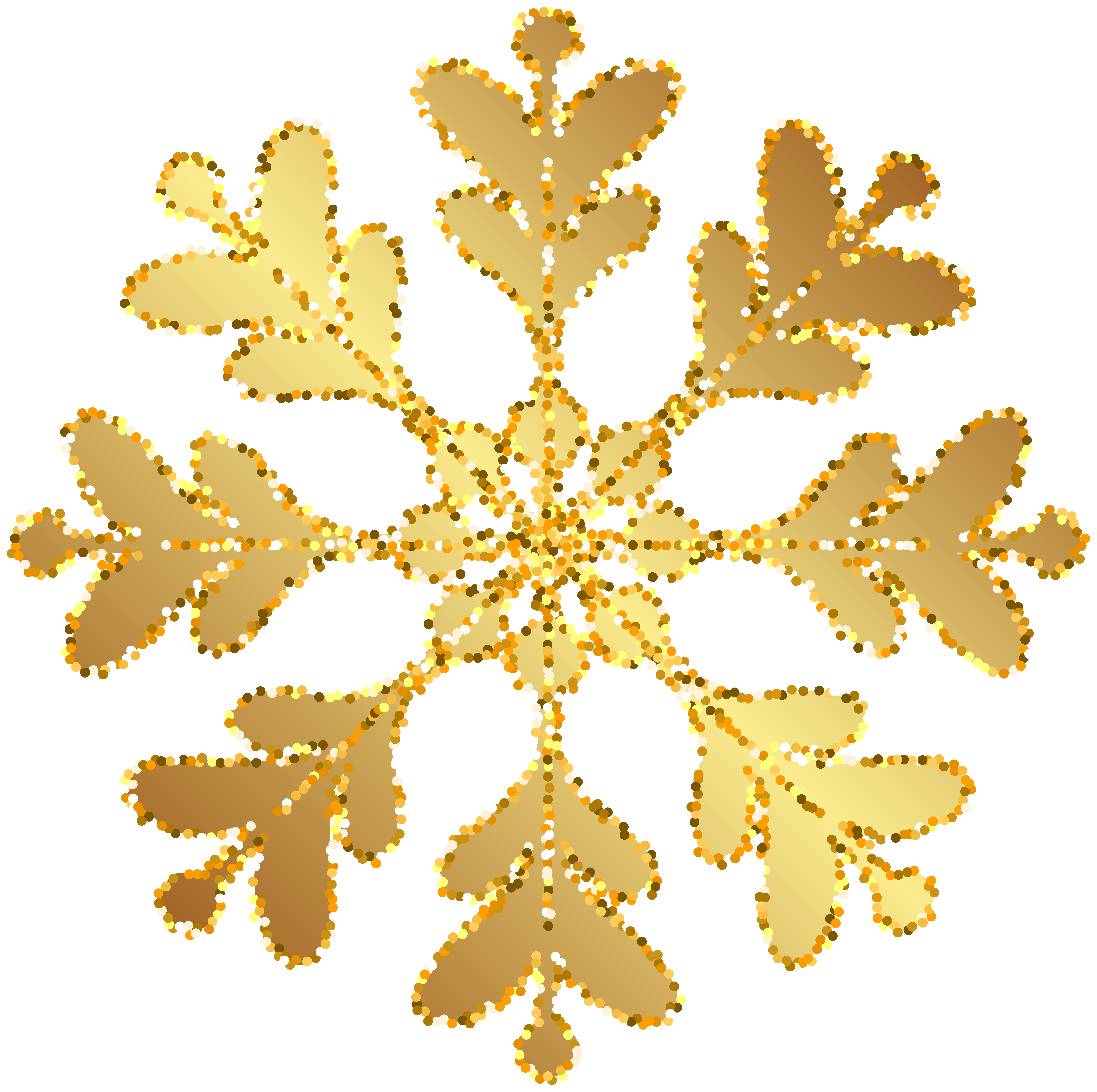 snowflake cliparts gold