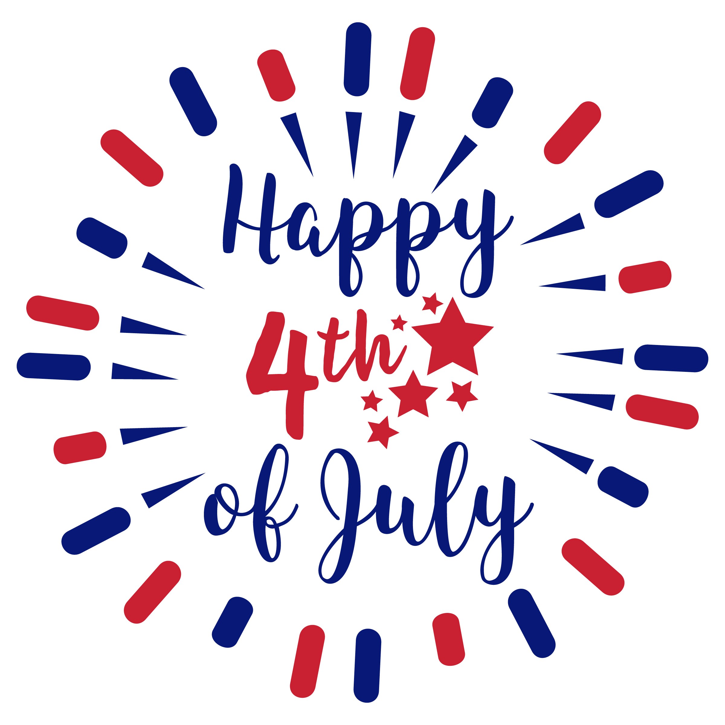 Happy Fourth Of July Free Clip Art Library