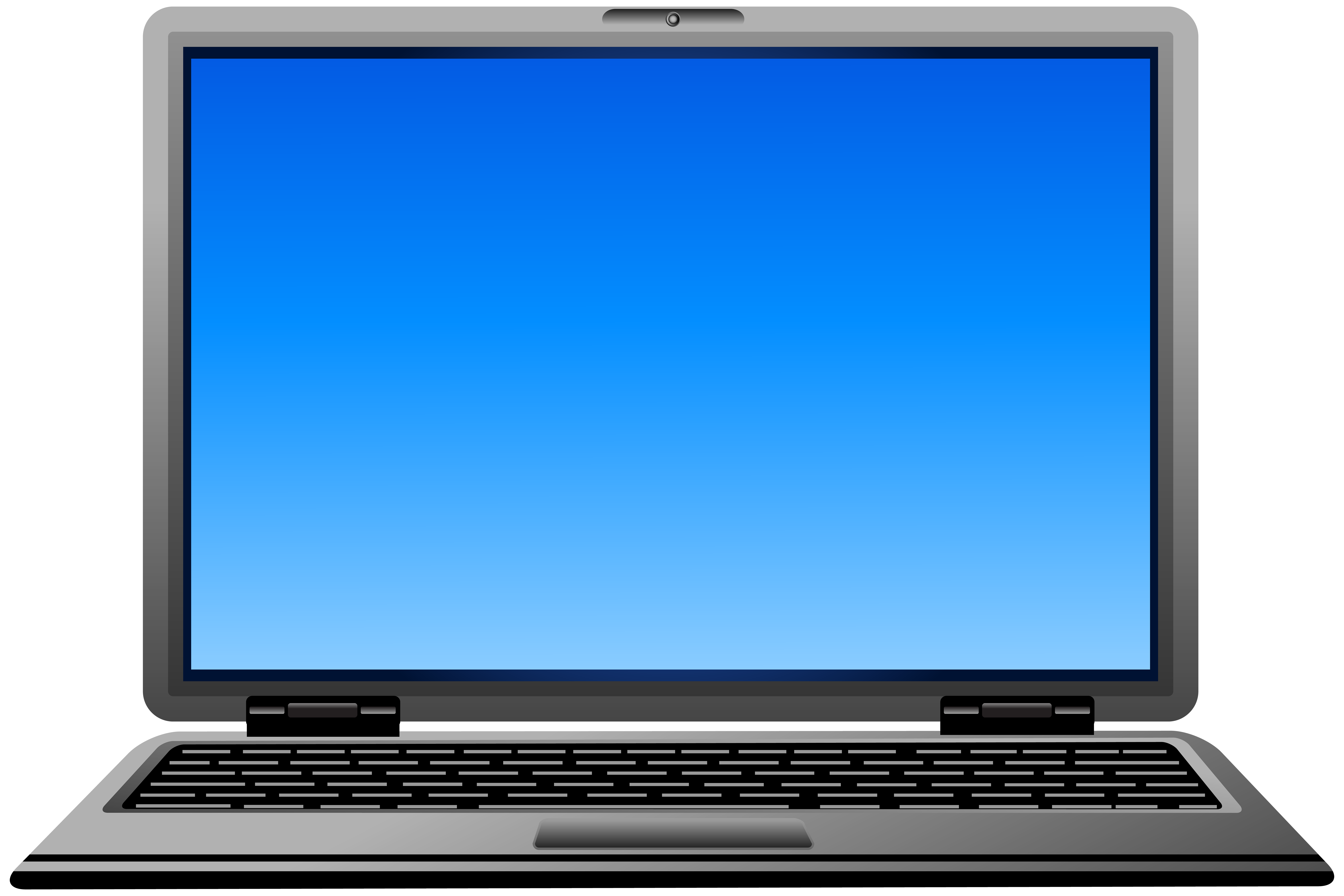 Blue Laptop Icon Clip Art At Clker Com Vector Clip Ar - vrogue.co