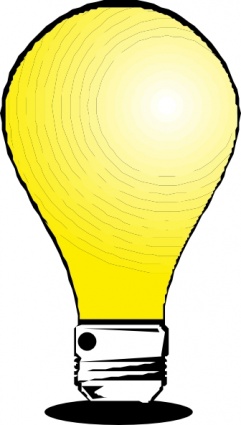 glowing bulb - Clip Art Library